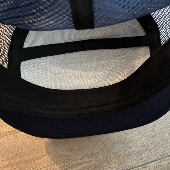 Vans Patch Trucker Snapback Hat Navy Blue One Size - Picture 5 of 5